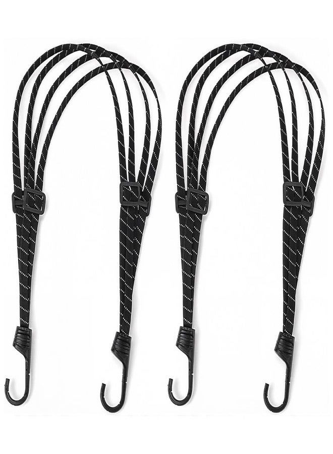 STHIRA® 2 Piece Heavy Duty Bungee Cord with Hook Motorcycle Frame Luggage Strap 90cm Bicycle Elastic - Image 1